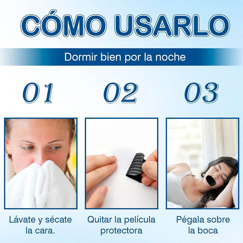 Tiras Bucales Antirronquidos, 30 Tiras para Dormir Antirronquidos