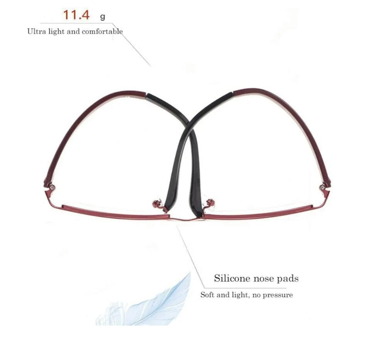 Gafas de Lectura, gafas antirayos azules multifocales +1.00