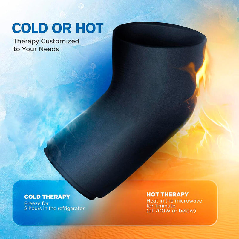 Almohadillas de gel para rodillas, codos y articulaciones, terapia de calor y frío para el tratamiento de dolor